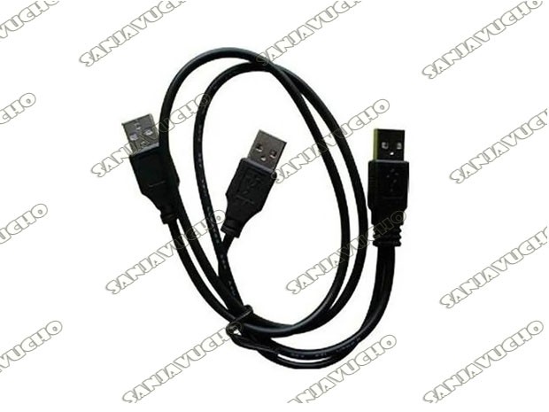 <* CABLE USB MACHO A 2 USB MACHO PARA CARRY DISK (7362)
